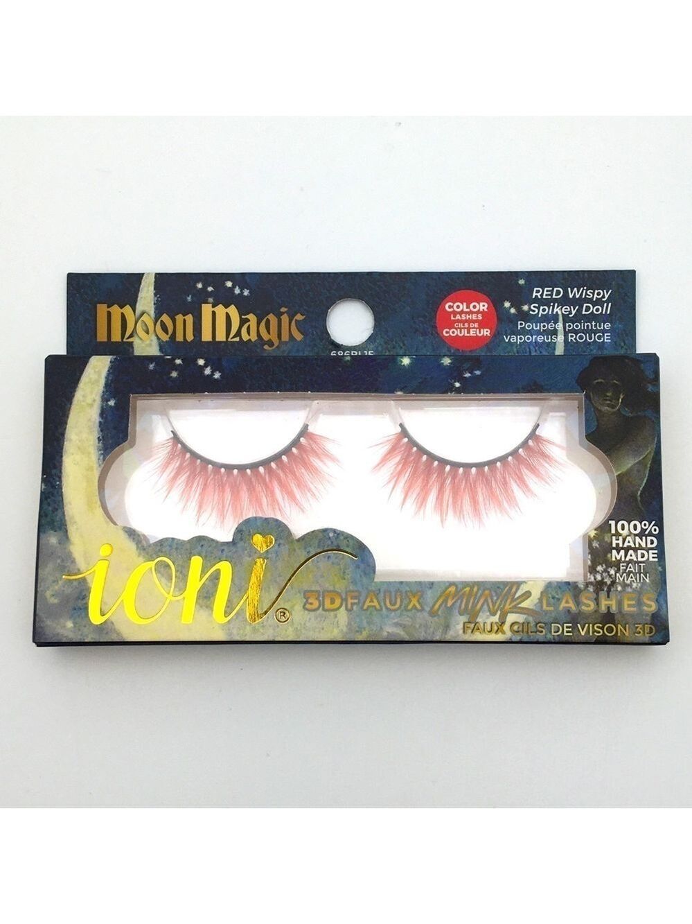 Red Raver Faux Mink Lashes, Handmade - Picture 3 of 5